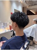 MEN’S HAIR/波巻ツイストスパイラル/フェザーパーマ/眉毛/渋谷