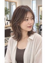 ネイヴスヘアー 香椎照葉店(Neivs Hair)&nbsp;透明感ブラウンの顔周りレイヤーミディ