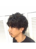 大人男子パーマスタイル
