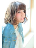 暗髪でもOK！アンニュイカールのロブ！！