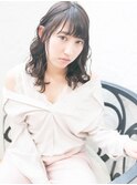 【CAMON.】柔らかカールセミロング