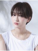耳かけマッシュショート#イメチェン#似合わせカット#フルバング