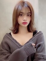 アグ ヘアー フロル 板橋店(Agu hair flor) 《Agu hair》ヌーディな大人外ハネミディ