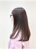 縮毛矯正/ナチュラルストレート/ロング/ツヤ髪/暖色系/30代40代