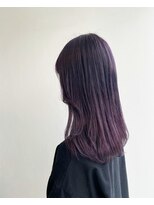 ヘアメイク オブジェ(hair make objet) 韓国ヘア パープル