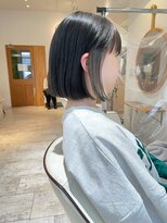 リーフ 王寺店(LEAF≠)&nbsp;インナーカラー/ブルーブラック×シルバー