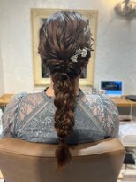 ラボヌール ヘアー エクラ(La Bonheur hair eclat)&nbsp;編みおろしヘア