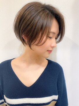 エニ 自由が丘(ENi) 黒髪/グレーベージュ/レイヤーロング/前髪パーマ[自由が丘駅]