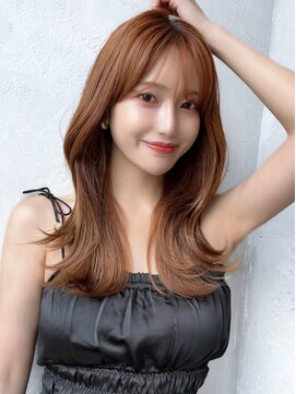 アフロート ルヴア(AFLOAT RUVUA) るなstyle レイヤーカットのくびれヘア♪2way前髪 新宿