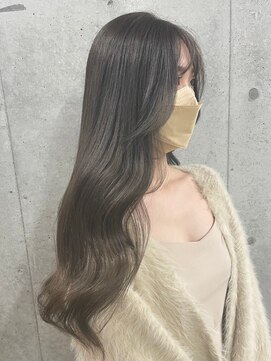 ザ シー 海老名(The C) 韓国風ロングレイヤー☆ヘルシーアッシュベージュふんわりカール