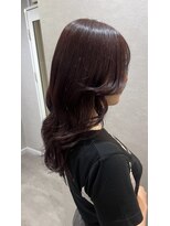 カラークチュール(Color Couture)&nbsp;ボルドーカラー/デザインカラー/レイヤーカット/ウエットヘア