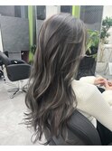 コントラスト極ハイライト☆オリーブグレージュ