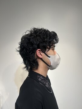 ルート(root) 伸ばし中無造作パーマ