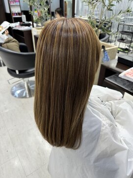 アイズ 本厚木(AIZU) アンブレラカラー　白髪ぼかし