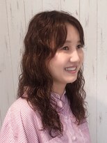 ヘアサロン コレハ(hair salon CoReha)&nbsp;【ふわふわパーマ×ピンクベージュカラー】佐野