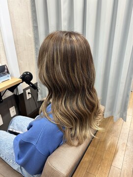 テーラヘアー 稲毛店(TELA HAIR) ライトベージュハイライトカラー
