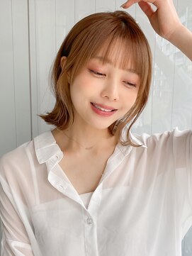エトラ 渋谷店(etora) 前髪 ウェーブミディアム メルティーカラー 似合わせカット"
