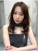 渋谷オリーブグレージュ小顔カット艶髪髪質改善トリートメント