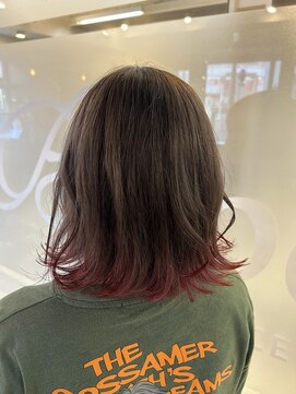 ヘアースペースブルーム ヒーロー 園田店(HAIR SPACE BLOOM hero) 【園田/エンドカラー】デザインカラー