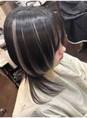 単色ウルフカットに飽きた方へ、ポイントメッシュエクステ