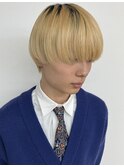 【メンズ 松戸 岩口】刈り上げ無ハイトーンマッシュショート