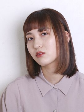 ニフティ(NIFTY) ベージュインナー/ハイライト/バング/熊本/上通