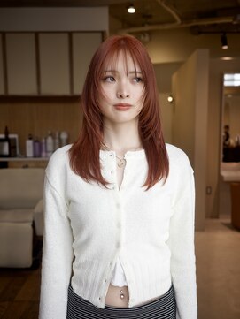 ネロ ヘアサロン ネイビー 渋谷(NERO HAIRSALON NAVY) 【赤津美奈】レイヤーカット　ブリーチ　前髪あり