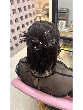 ミルクティー(Milk TEA) カチモリハーフアップ♪