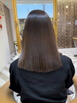 ロンドアベニール 北千住(Lond avenir)&nbsp;ブリーチなしチェリーブラウン髪質改善縮毛矯正酸性ストレート