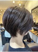 ショートボブ・こなれ・手ぐし・軽く