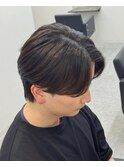 センターパートニュアンスパーマ
