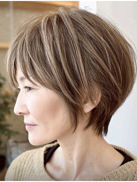 ハーツ(Heart's) ◇大人可愛い20代30代40代50代前下がりショートボブ丸みショート