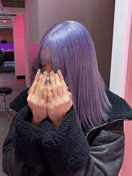 ダズリングディア(Dazzling Deer) パープル/紫/ミディアム/ストレート/ハイトーン/学割