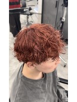 オム ブランシェ(HOMME BLANCHE’)&nbsp;【KAZUKI】ピンクベージュ×スパイラルパーマ