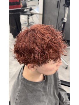 オム ブランシェ(HOMME BLANCHE’) 【KAZUKI】ピンクベージュ×スパイラルパーマ