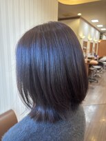 ディール D-R レイヤー/ツヤ髪/ピンクブラウン/ひし形シルエット/30代