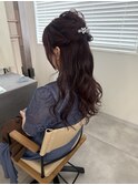 ハーフアップアレンジ