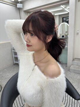 ロンド マーレ 天神大名店(Lond mare) 黒髪/オリーブグレー/小顔/ココアベージュ/レイヤーカット