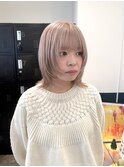 ボブウルフ×ミルクティーベージュ　stylist聖斗