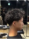 スパイキーパーマ【テーパーフェード】