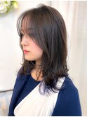 面長さん必見♪ミディアムレイヤー/顔周りレイヤー
