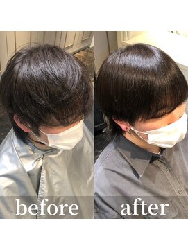 エノア 青山(ENORE) メンズ縮毛矯正/曲がる縮毛矯正/メンズ髪質改善/メンズカット