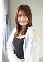 リベラル(liberal) テラコッタ 顔周りレイヤー シースルーバング【10代/20代】