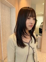 オン キャナルシティ博多前店(on)&nbsp;【晴音】ロングレイヤー/オリーブブラウン/ロング/30代