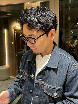 ガリカ 蔵前(Gallica) <ゲスト>しっかりカール、立体感のあるメンズショートパーマ