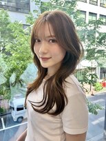 アンセンス バイ モードケイズ(ANSENS by Mode K's)&nbsp;大人の透け感　ロングレイヤースタイル