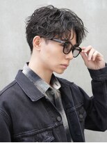 テン 心斎橋(tenn.)&nbsp;心斎橋シャドウパーマメンズマッシュウルフカット波巻きパーマ