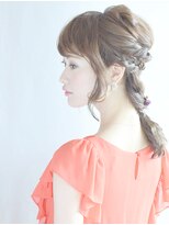 ヘアーサロン ラフリジー(Loufreasy) 波ウェーブ編み込みがかわいい♪ダウンスタイル
