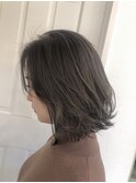 20.30代◎アッシュブラウン切りっぱなしボブLond avenir 本田