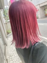 シャムオーツー 国分寺(CHAM:O2)&nbsp;ピンクカラー/ブリーチカラー/チェリーピンク/外ハネボブ/ボブ